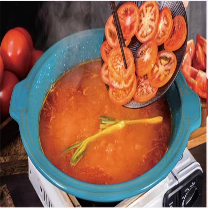 Supplier of tomato hot pot base rich in tomato juice